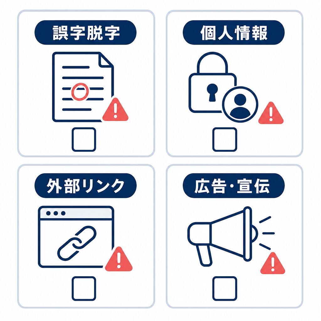 レビュー返信の送信前に確認する4項目のチェックリスト